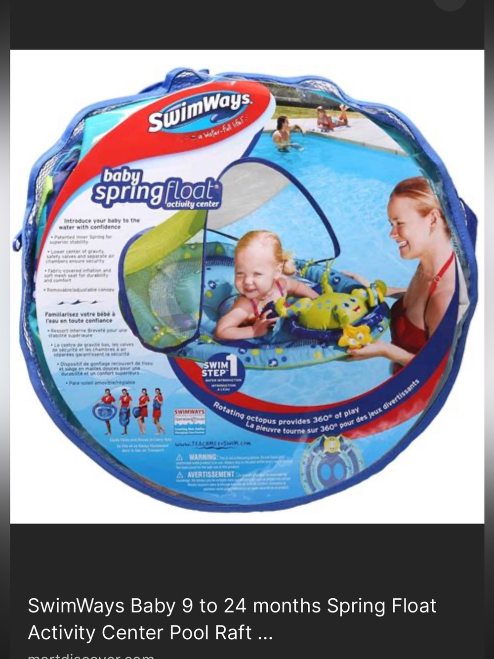 Swimways Baby Spring Float Activity Center - Picture 3 of 3